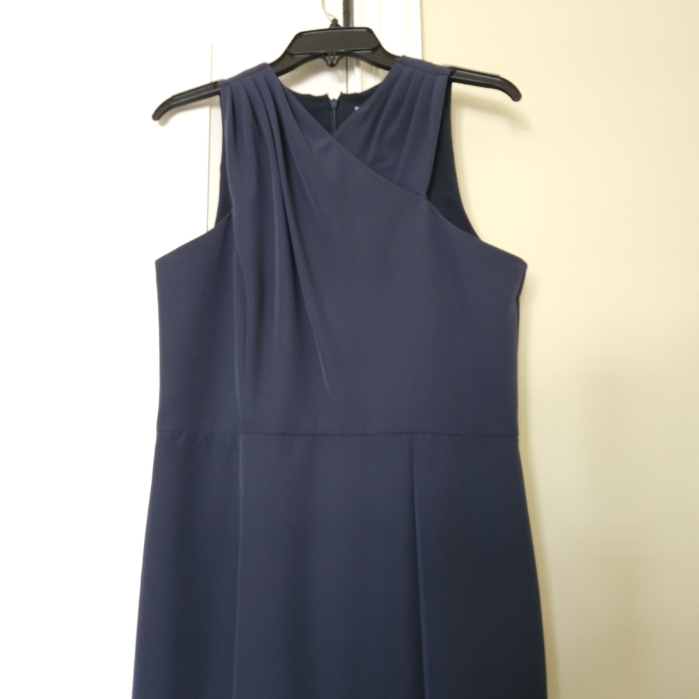 Kay Unger column gown, size 10, Prussian blue - Picture 9 of 14